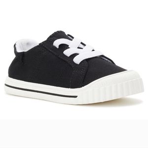 Wonder Nation. Little Girls Canvas Black and White Slip On Shoes. Size 7. NWT.